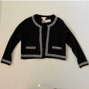 Black mini cardigan